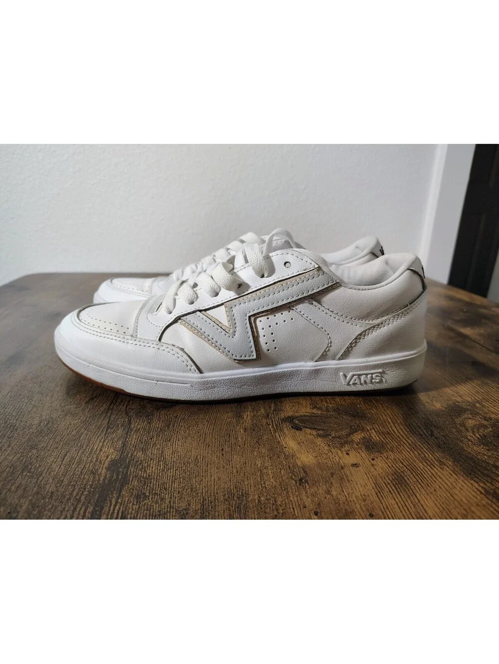 MISMATCHED Vans Lowland CC New Varsity White Grey Sneakers Men Size L 8 & R 9